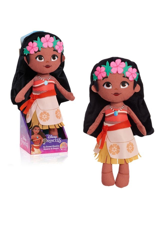 Just Play Disney Princess So Sweet Princess Moana, 12 Inch Plushie with Brown Hair, Disney Moana, Kids Toys for Ages 3 Up by Just Play - Image 1