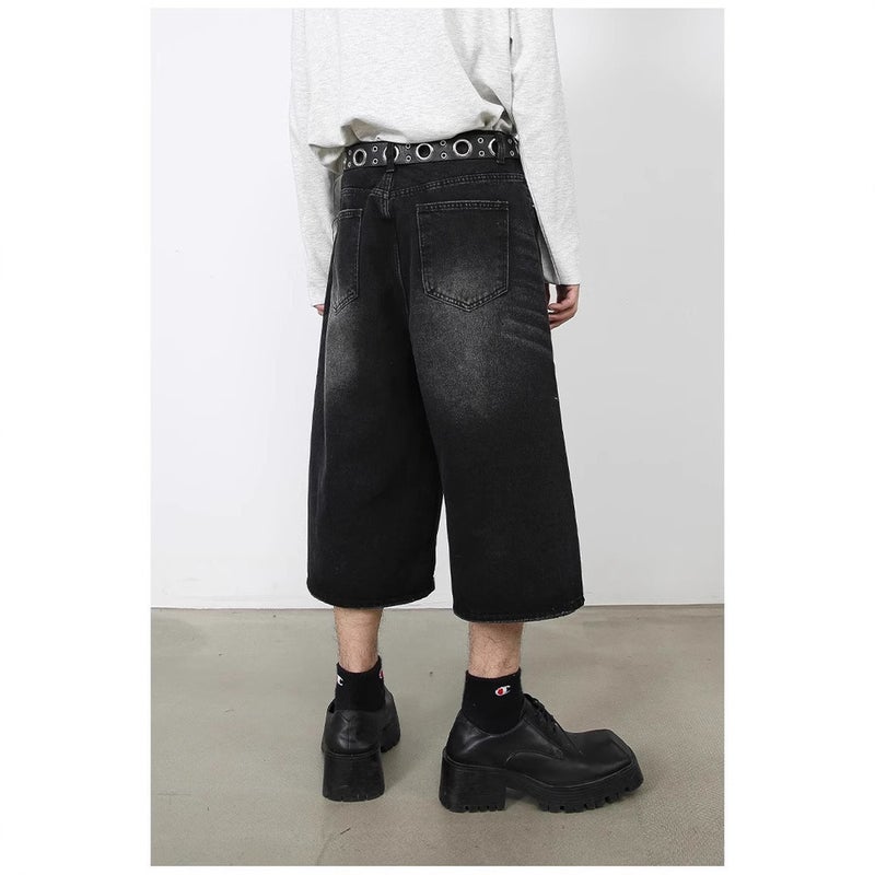 Unisex Classic Denim Jeans Loose Fit Daily Outdoor Wear - Image 3