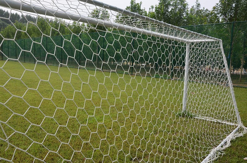 Aoneky Polyester Soccer Goal Net - 10 x 6.5 Ft - 4 mm Cord - Replacement Full Size Football Post Net- Heavy Duty Soccer Netting - NOT Include Posts - Image 2