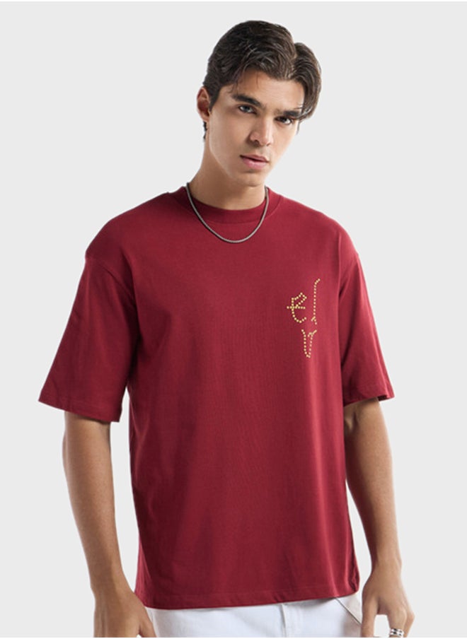 FAV Printed Crew Neck T-Shirt  - Image 1