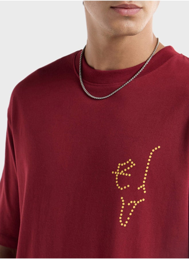 FAV Printed Crew Neck T-Shirt  - Image 3