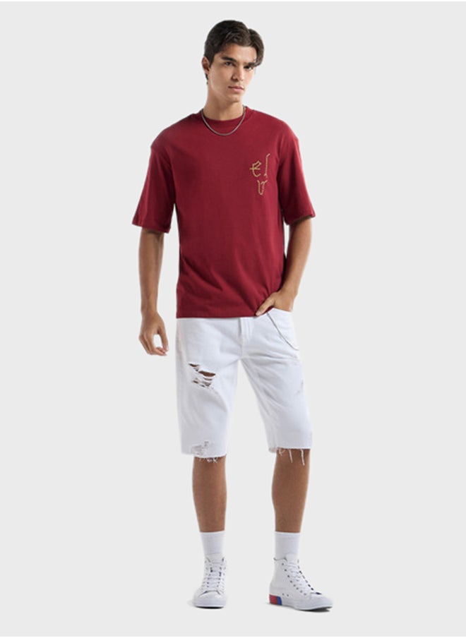 FAV Printed Crew Neck T-Shirt  - Image 4