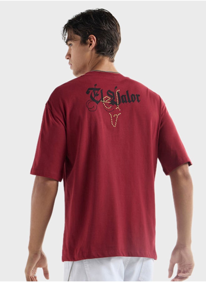 FAV Printed Crew Neck T-Shirt  - Image 2