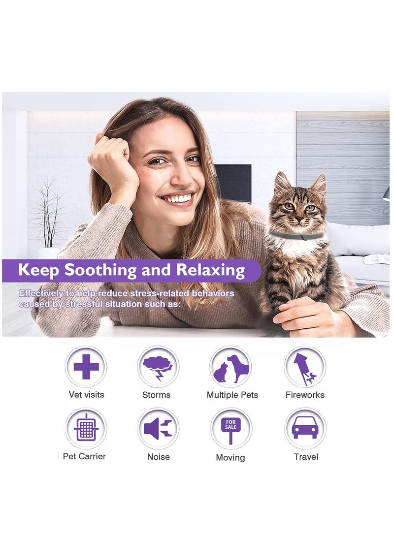 Furtey 3 Pack Calming Collar for Cats and Kittens Pheromone Collar Efficient Relieve Reduce Anxiety Stress Pheromones Calm Relaxing Comfortable Breakaway Collars Adjustable for Small, Medium Large Cat - Image 4