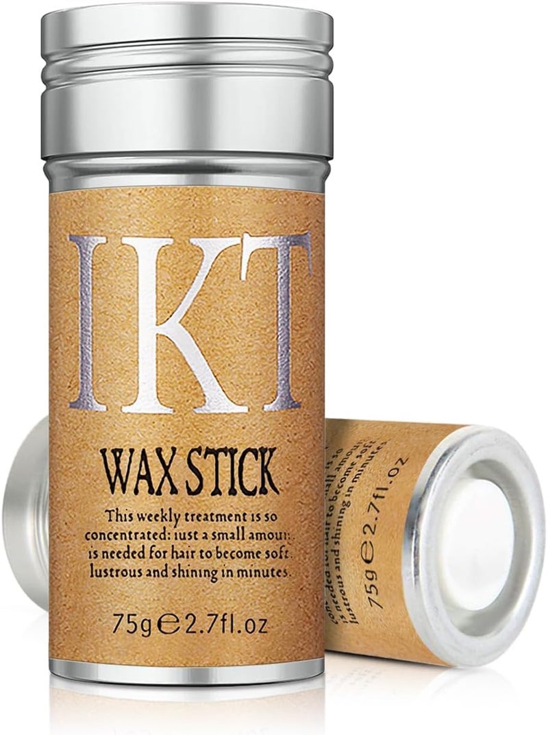IKT Hair Wax Stick, Wax Stick for Flyaways Hair, Slick Stick for Edge & Frizz Hair, Hair Non-greasy Styling Hair Pomade - 75 Gm - Image 1
