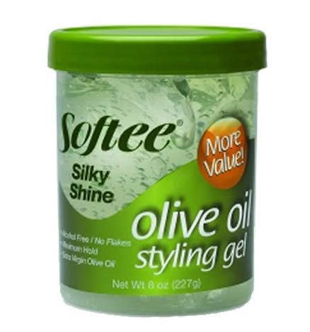 Softee Silky Shine Olive Oil Styling Gel, 8 Oz - Image 5