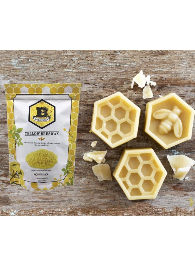 Beesworks Beesworks Yellow Beeswax Pellets (3 lb) | 100% Pure, Cosmetic Grade, Triple-Filtered Beeswax for DIY Skin care, Lip Balm, Lotion, and Candle Making - Image 4