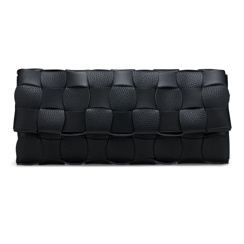 CHUNLI Trendy Woven Evening Clutch Purses for Women, PU Leather Crossbody Shoulder Purse Handbag for Women Evening, Formal Events, Wedding, Party, and Special Occasions - Image 1