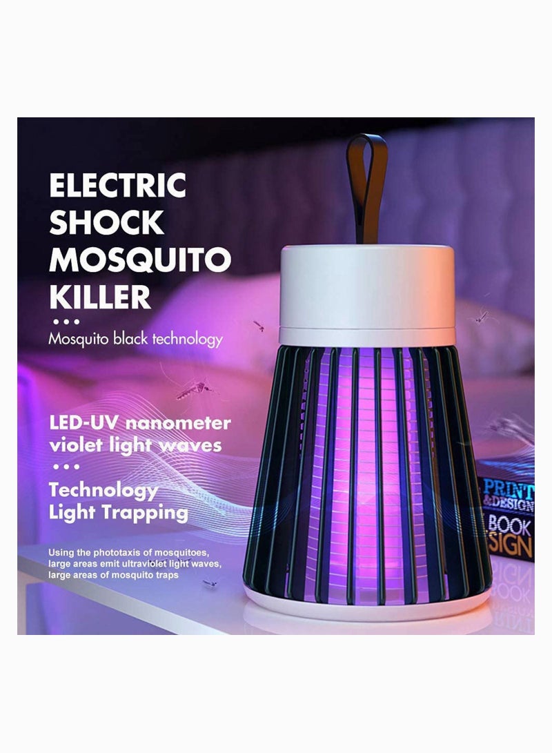 SYOSI صاعق الحشرات، قاتل البعوض، مصباح قتل البعوض الكهربائي المحمول USB LED مصيدة البعوض للمنزل وغرفة النوم والتخييم في الهواء الطلق، مصباح قاتل البعوض، مصيدة البعوض، يعمل بمنفذ USB باللون الأخضر - Image 5