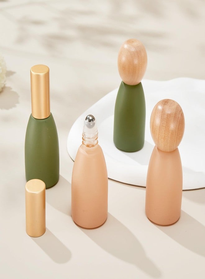 Qeuly 10ml Glass Roller Bottles - 4 Pack Essential Oils Roll-on Bottles with Stainless Steel Roller Balls for Aromatherapy and Perfumes - Image 5