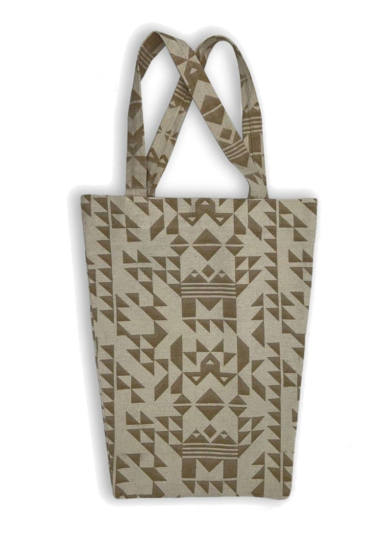 Gharibo Bags casual printed linen tote bag T230008C - Image 1