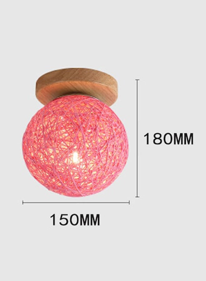 Sphere Shaped Ceiling Light Pink 15x18cm  - Image 2