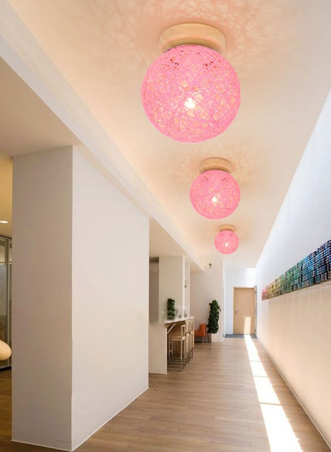 Sphere Shaped Ceiling Light Pink 15x18cm  - Image 3