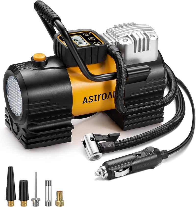 AstroAI Tire Inflator Portable Air Compressor 150PSI for Car 12V DC - Image 1