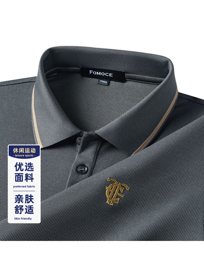 Fomoce men's Casual Fashion Polo Shirt For Autumn - Versatile Staple - Image 2