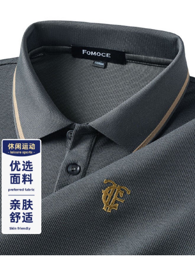 Fomoce men's Casual Fashion Polo Shirt For Autumn - Versatile Staple - Image 1