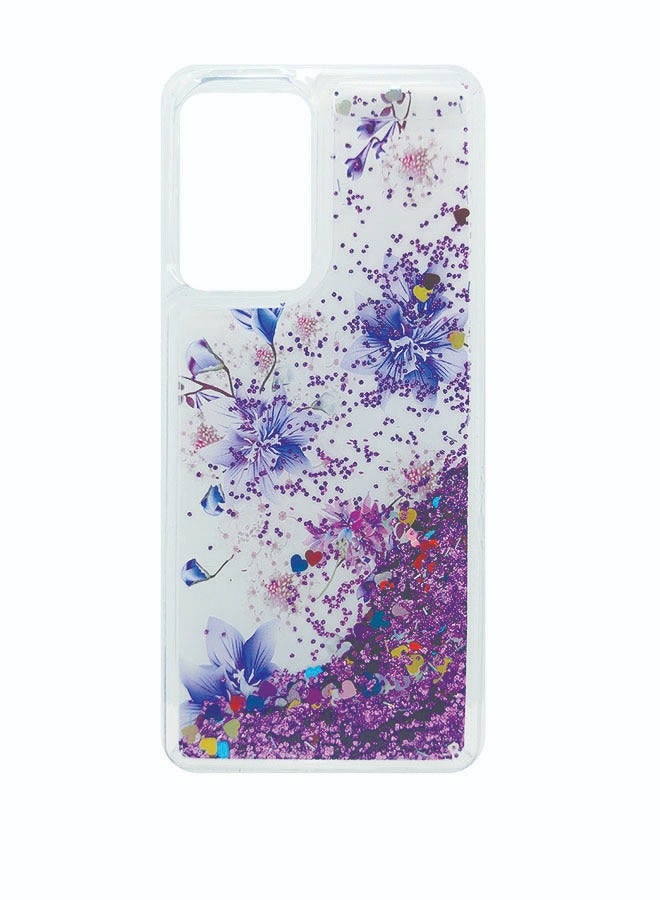 EYE CATCH Samsung Galaxy A73 Case For Women Girls Liquid Glitter Cover Sparkly Clear Shiny Bling Sparkle Phone Back Accessory Protection For Samsung Galaxy A73 Case Transparent  - Image 1