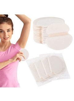 Generic 20 Pcs Disposable Underarm Sweat Pads Set, Premium Thin and Light Breathable Non Woven Fabricmaterial Antiperspirant Pads,  Fight Hyperhidrosis Underarm Guards Pads for Men and Women(Skin Color)  - Image 1