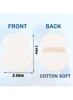 Generic 20 Pcs Disposable Underarm Sweat Pads Set, Premium Thin and Light Breathable Non Woven Fabricmaterial Antiperspirant Pads,  Fight Hyperhidrosis Underarm Guards Pads for Men and Women(Skin Color)  - Image 2