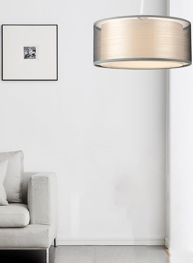 Garlo 2-Tier Large Lamp Shade, Modern Grey Light Shade, Lampshades for Ceiling Lights, Table Lamps & Floor Lamps, Ceiling Light Shade for Living Rooms, Kitchen, Bedroom, Hallways & Lounges  - Image 4
