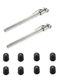 Aikanbo Pencil Tire Pressure Gauge 2 Pack (5-50PSI, 0.5-3.5KG, ±2% Span), Air Pressure Gauge for Tires, Stainless Steel Body, and Metal Made Nozzle 2 Measurements for Cars, Bikes, Vehicles  - Image 1