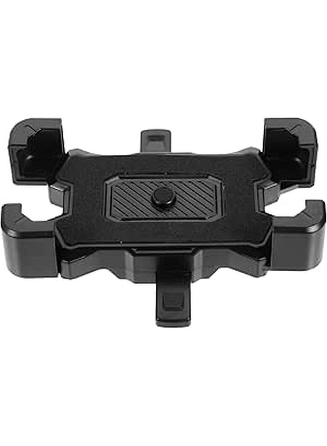 Rotatable Bike Phone Mount With Quick Lock Four Claw Handlebar Bracket Eva Pad Compatible With Smartphones For Outdoor Riding Black - Image 1