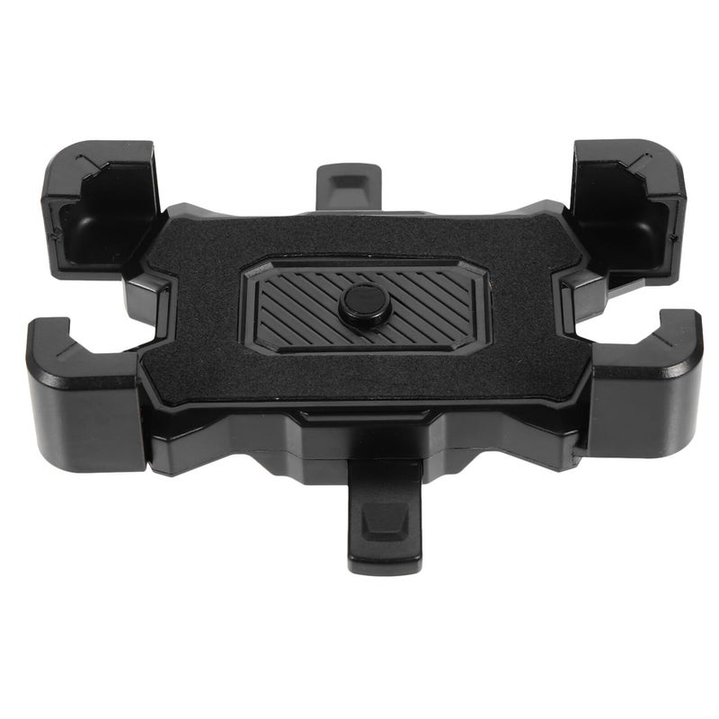Rotatable Bike Phone Mount With Quick Lock Four Claw Handlebar Bracket Eva Pad Compatible With Smartphones For Outdoor Riding Black - Image 2