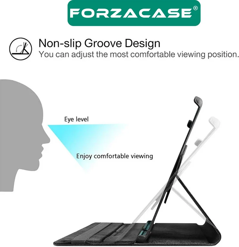 فورزاكاس Samsung Galaxy Tab S9 Fe Plus 12.4'' 360 Degree Rotating Stand Case Compatible with X610 - FC012