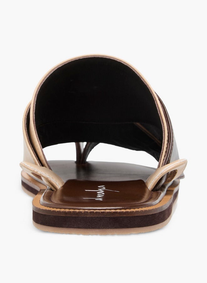 الواحة صنادل عربية مطرزة سهلة الارتداء بحلقة إصبع - Image 5