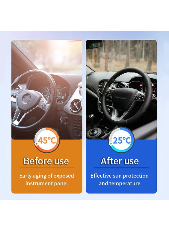Car SunShades, Car Windshield Sunshade Sunscreen and Heat Insulation Foldable to Keep The Interior Cool, Large（142 * 80cm）