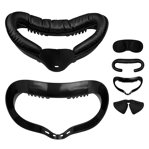 DTianSir VR Facial Interface for Oculus Quest 2,Removable Facial Interface Bracket,VR Accessories Set with Nose Pad,Foam Face Covers,Lens Cover - Image 1