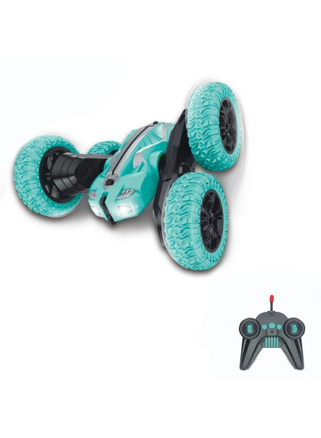 لحظة مرح لعبة سيارة بهلوانية بزاوية 360 تعمل بجهاز تحكم عن بعد مع اضواء LED - Image 1