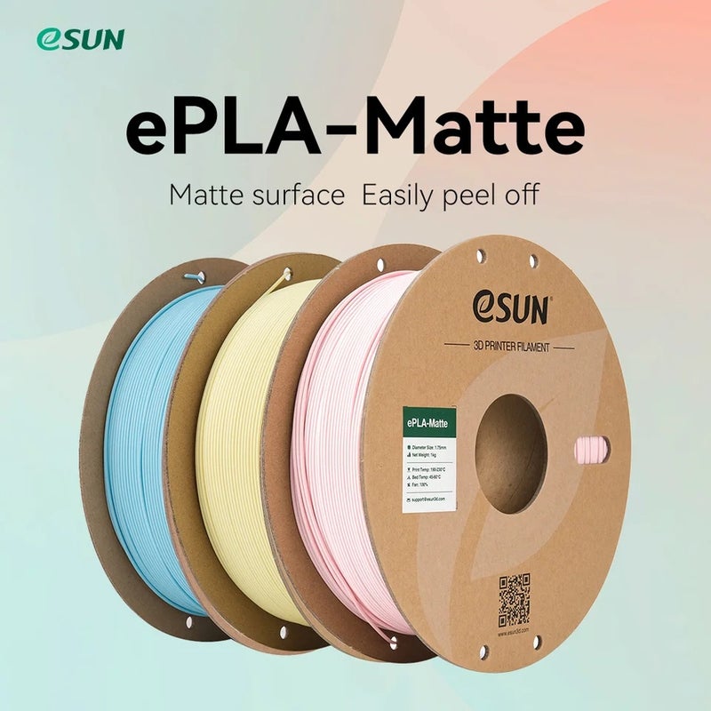 إي صن خيط طباعة ثلاثي الأبعاد ESUN ePLA-Matte مطفي من مادة PLA بقطر 1.75mm لطابعات FDM - Image 2