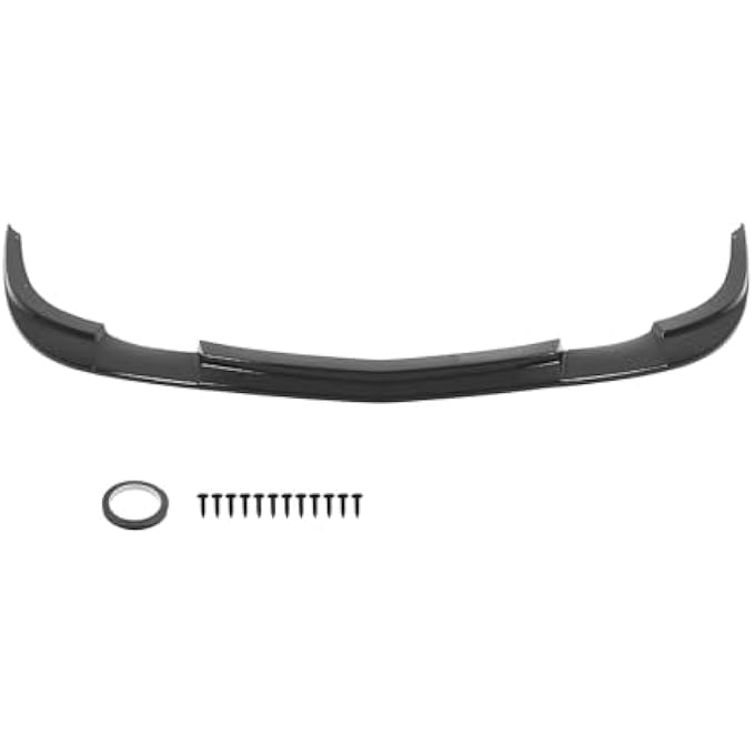 Aspaton Front Bumper Lip Compatible with Corvette C6 Z06 2005-2013 ZR1 Style Lower Splitter Spoiler Diffuser Protector (Glossy Black) - Image 1