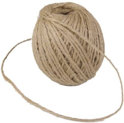 SFURTI_Sutli 120m Twisted Burlap Jute Twine Rope 3 ply Brown Number of Rolls 1 - Image 1