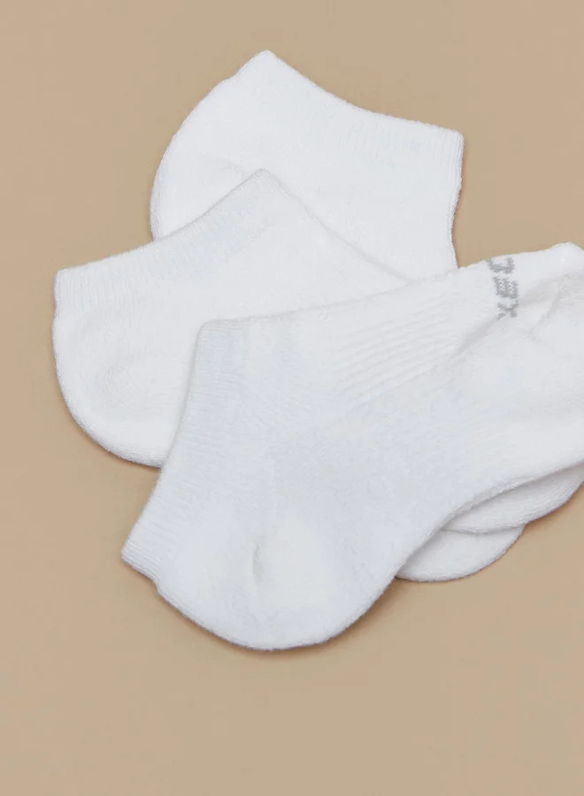 SKECHERS Terry No Show Sports Socks - Set of 3