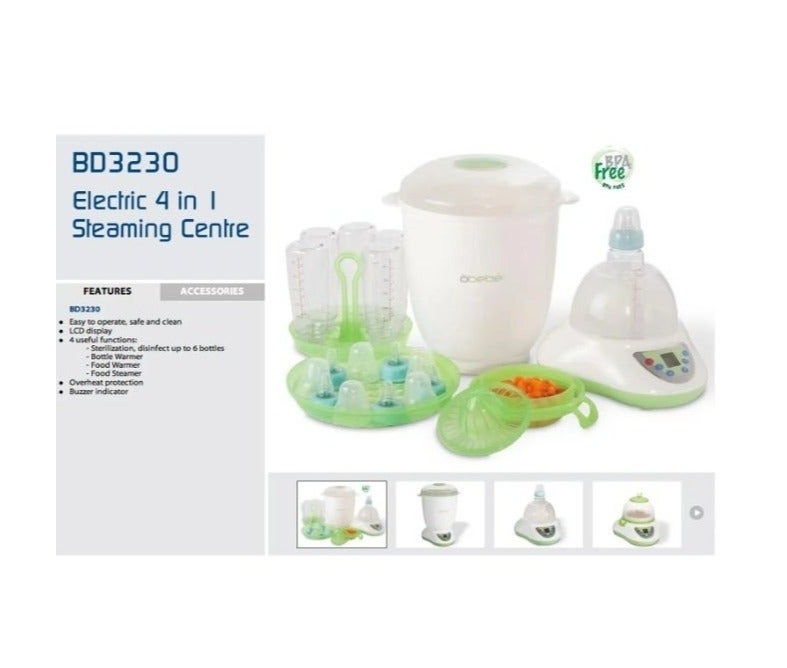 O Baby 4-in-1 Multi-Purpose Baby Pump: Sterilizes, Dries, Heats, and Prepares Food; Holds 6 Bottles