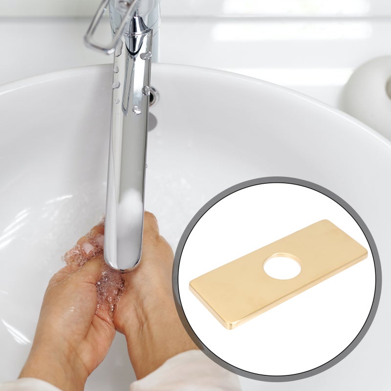 2Pcs Hole Cover Stainless Steel Deck Plate Kitchen Sink Hole Cover Bathroom Accessory - Image 3