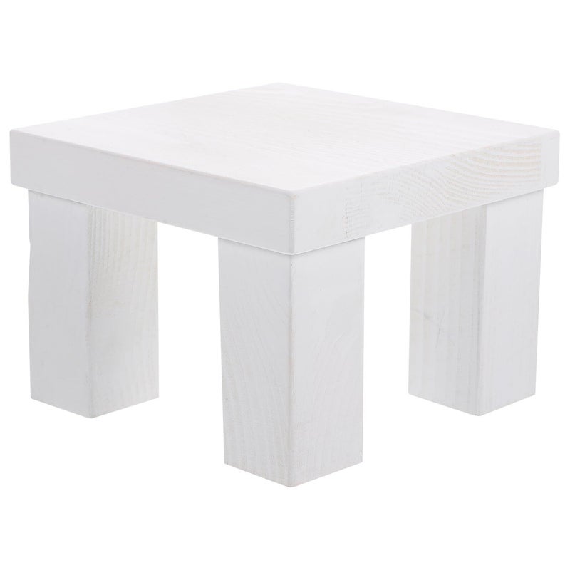 Veemoon Small Wooden Mini Stool Photography Prop for Baby - Image 2