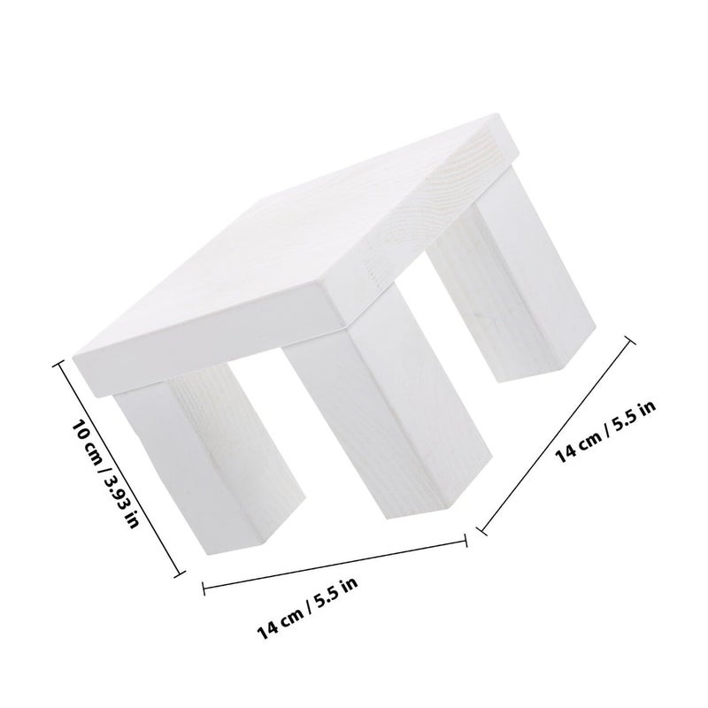 Veemoon Small Wooden Mini Stool Photography Prop for Baby - Image 4