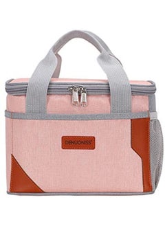 Lunch Bag for Women Men Large Insulated box Cooler Tote with Water Resistant(Pink)