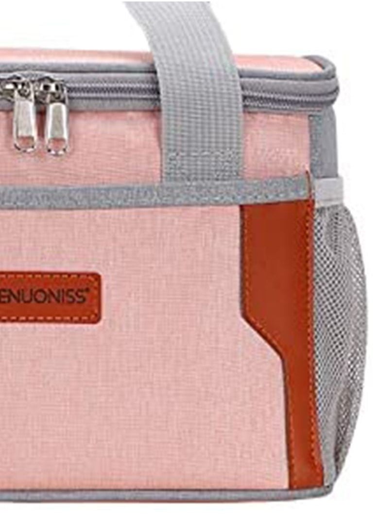 LIMOS - Lunch Bag for Women Men Large Insulated box Cooler Tote with Water Resistant(Pink) - Image 1