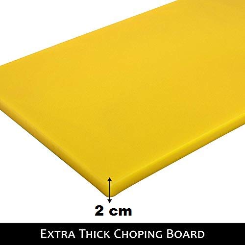 Urmila Plastic® Cutting Chopping Board for Kitchen Vegetable and Fruits Plastic Chopper Cutter Board Non-Slip Antibacterial Surface with Extra Thickness 18x12 Inches - Image 3