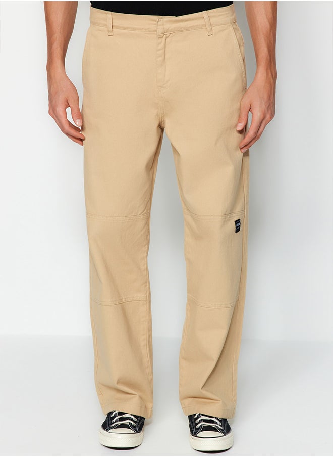 trendyol Limited Edition Premium Loose Fit Label Detailed Trousers TMNSS23PL00038  - Image 3