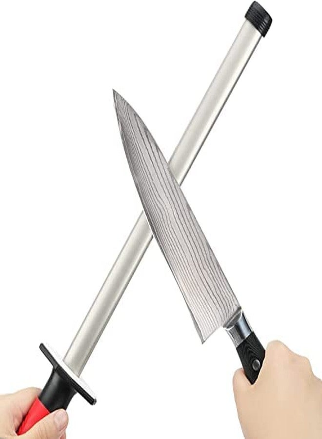 Koja Kota Japan 12-inch Professional Diamond Rod with Carbon Steel Core Dual Grit Sharpener Stick - Coarse Diamond Honing & Fine Ceramic Polishing for Chef, Kitchen, Hunting Knives and other Tools - Image 3