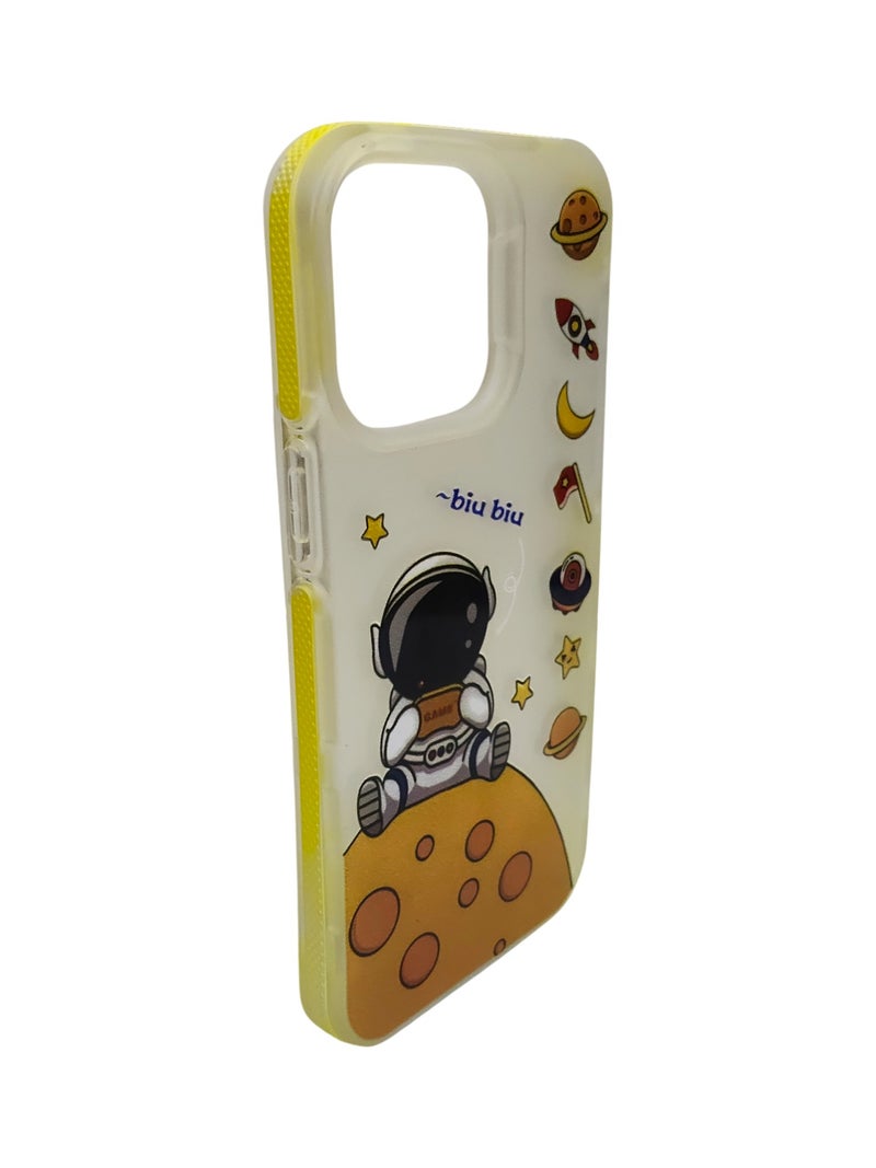 CFS Astronaut Design TPU Back Cover for Iphone 15 Pro Max - Multicolor - Image 2