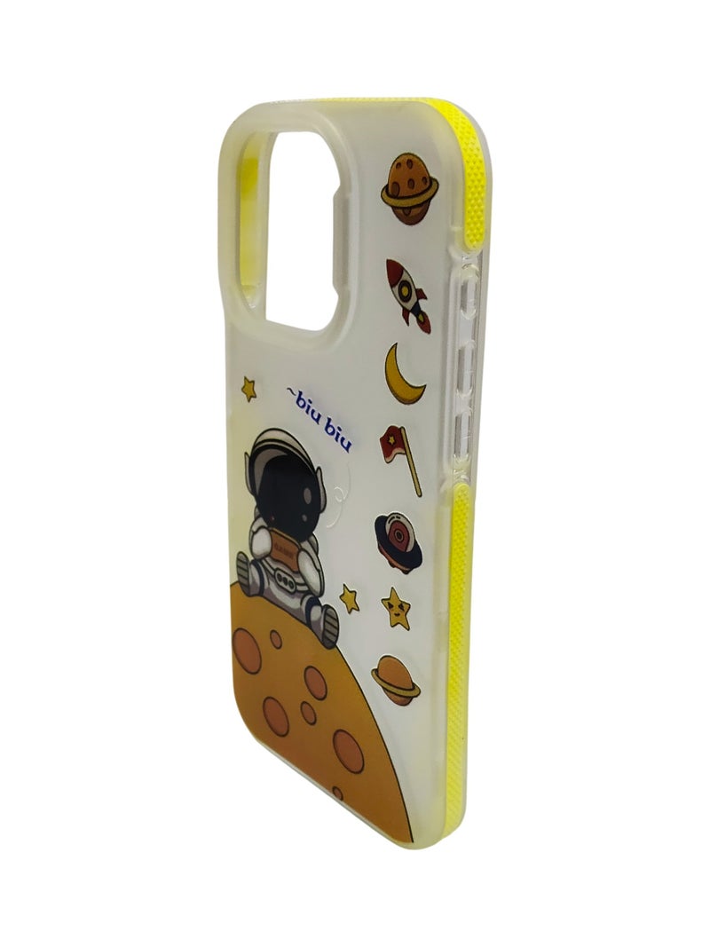 CFS Astronaut Design TPU Back Cover for Iphone 15 Pro Max - Multicolor - Image 3
