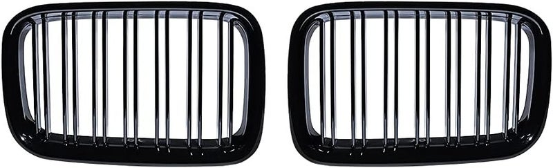 Front Upper Glossy Black Kidney Grille for 1992-1996 BMW E36 3-Series - Image 5