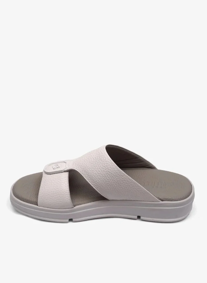 اومو كافالير UOMO CAVALIER MENS ARABIC ITALIAN OUTSOLE SANDALS WHITE