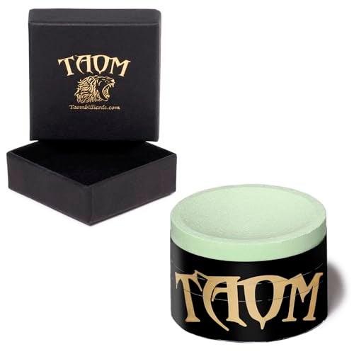 TAOM Billiard Snooker Pool Cue Premium Chalk 20 Green in Branded Box - Image 1